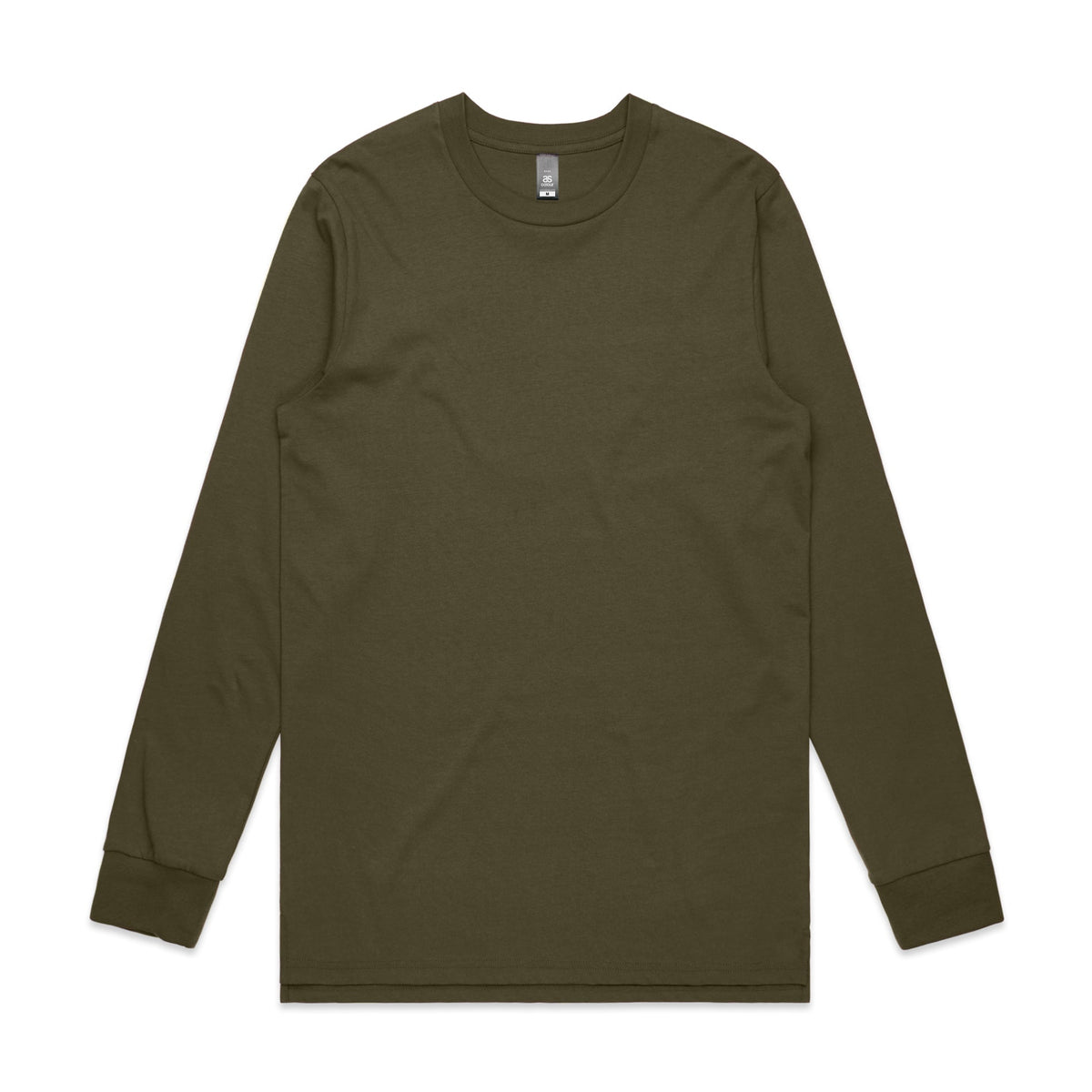 Base L/S Tee 5029S - Army - Front