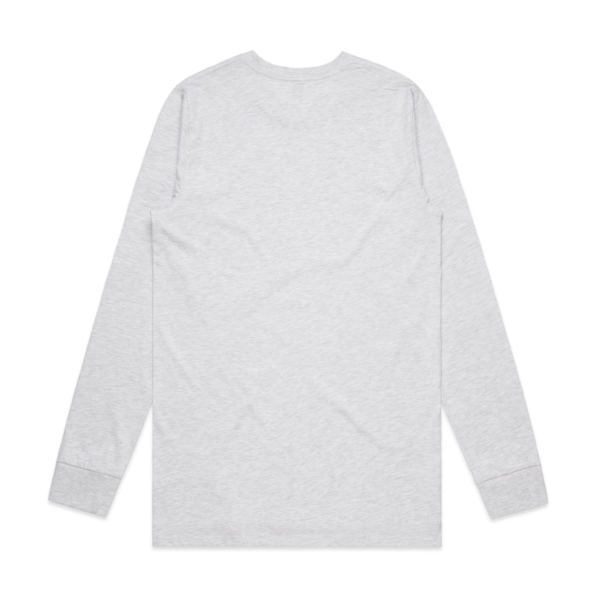 Base L/S Tee 5029S - Ash Heather - Back