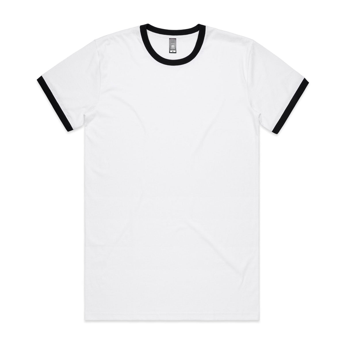 Staple Ringer Tee 5053 - White/Black - Front