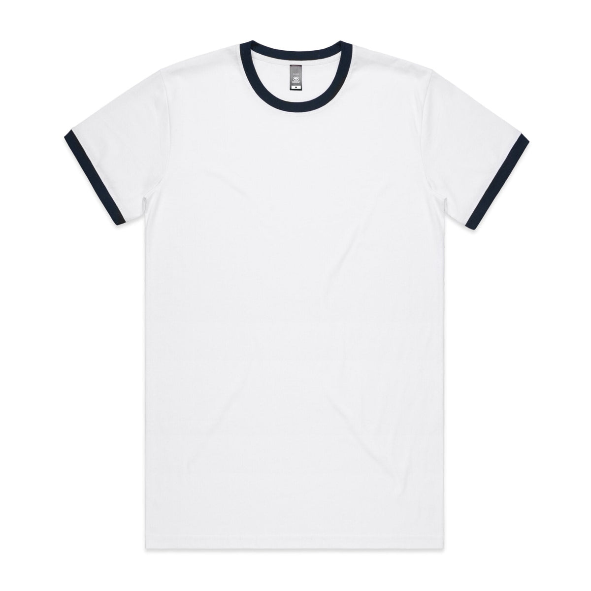 Staple Ringer Tee 5053 - White/Navy - Front