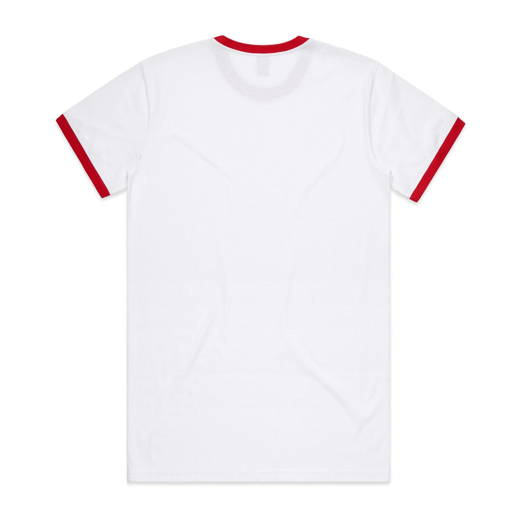 Staple Ringer Tee 5053 - White/Red - Back