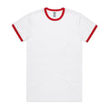 Staple Ringer Tee 5053 - White/Red - Front
