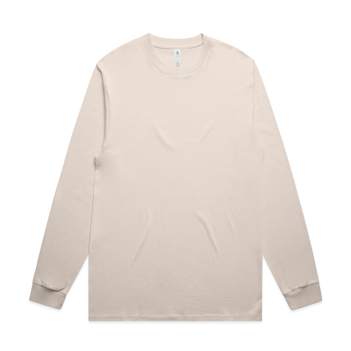 Block L/S Tee 5054 - Bone - Front