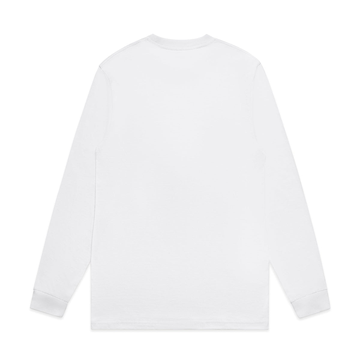 Block L/S Tee 5054 - White - Back