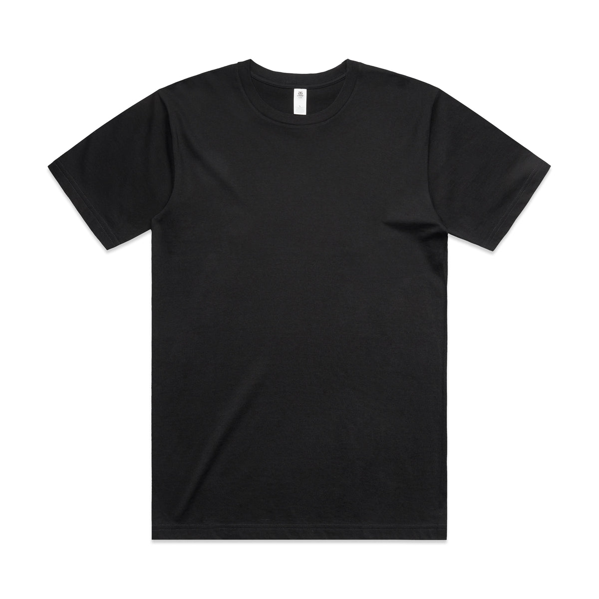 Block Minus Tee [-6cm] 5058 - Black - Front