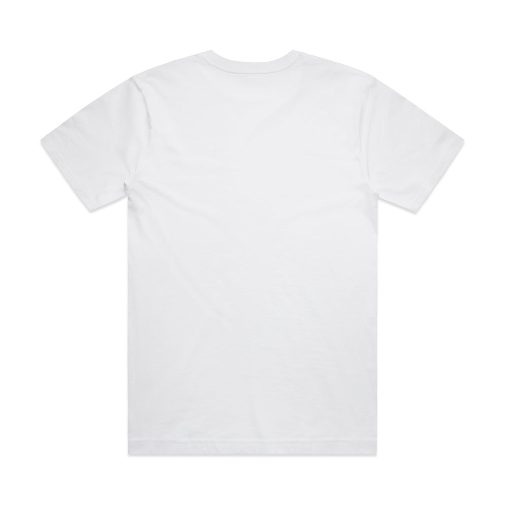 Block Minus Tee [-6cm] 5058 - White - Back