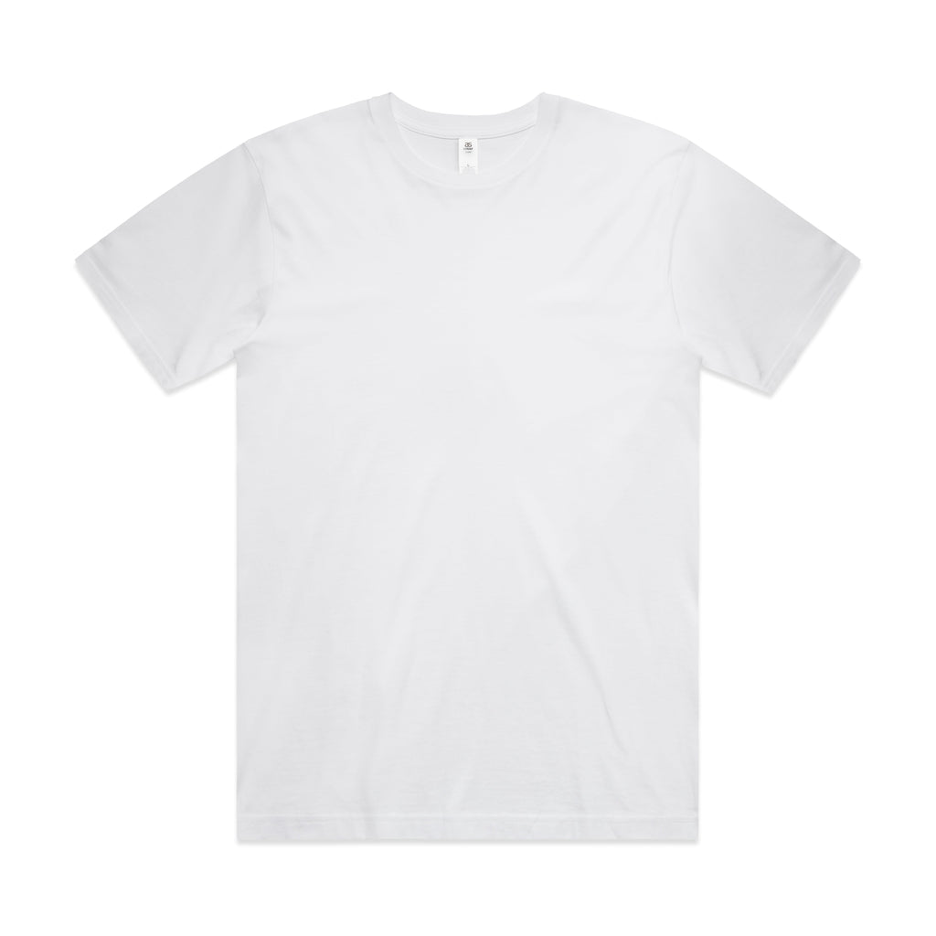 Block Minus Tee [-6cm] 5058 - White - Front