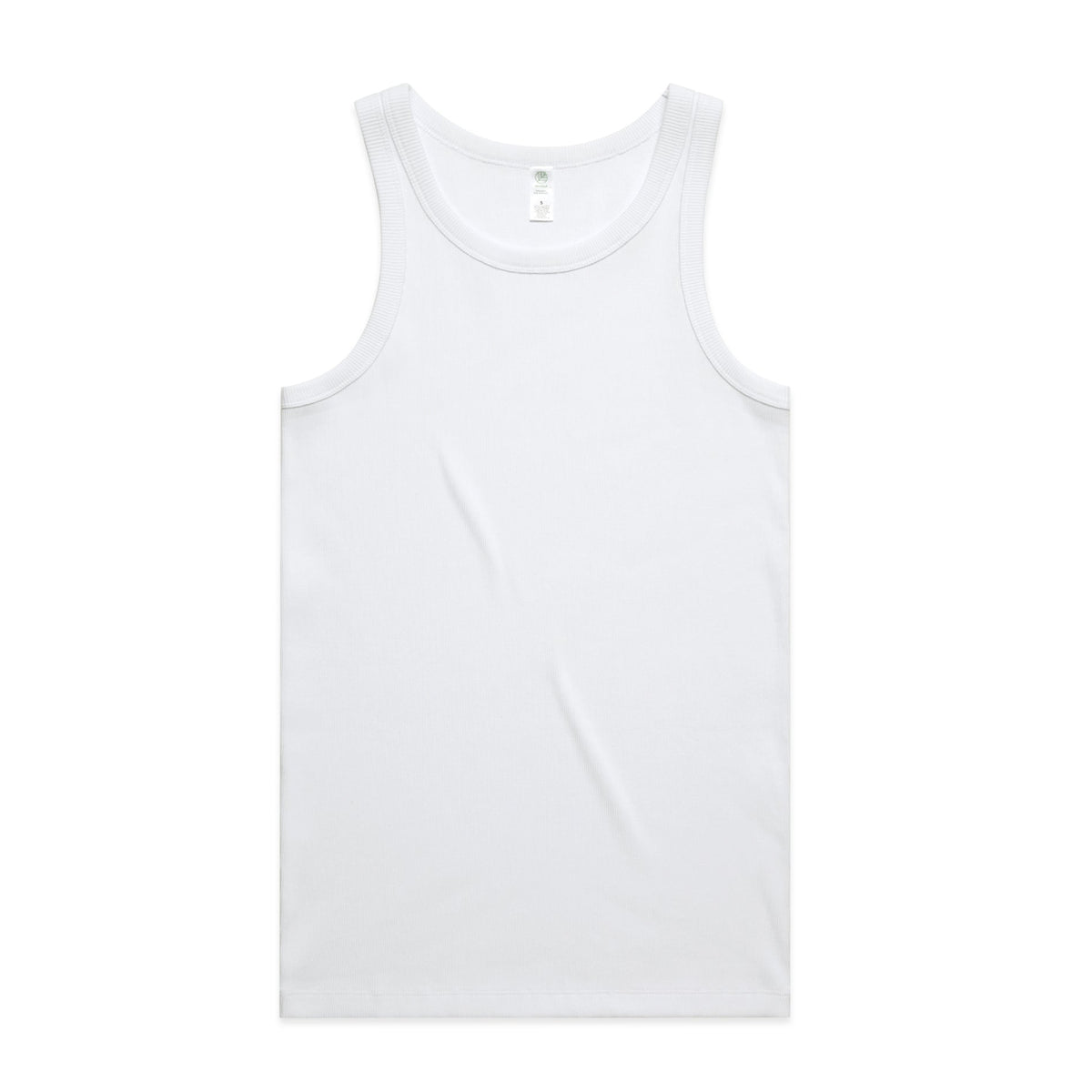 Organic Rib Singlet 5063G - White - Front
