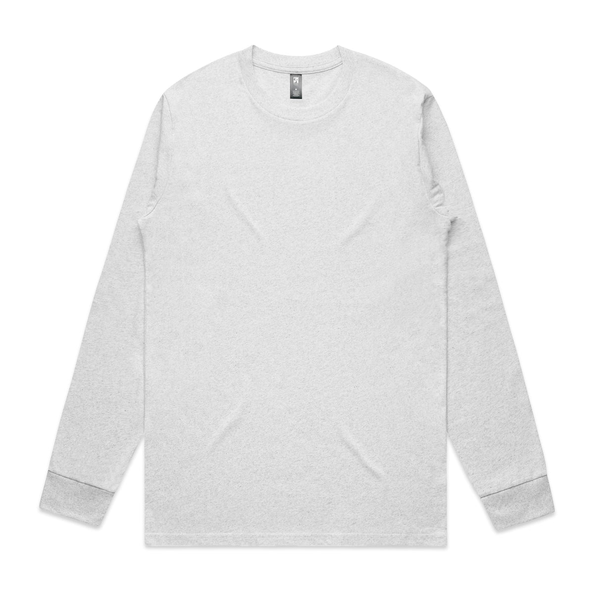 Classic L/S Tee 5071 - White Marle - Front