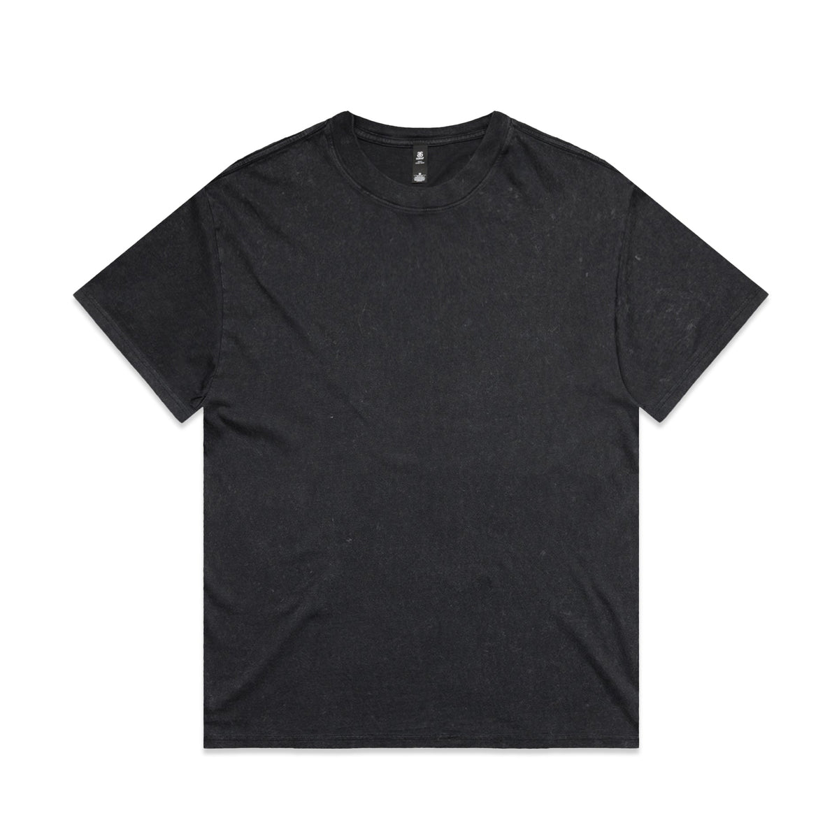 Stone Wash Heavy Tee 5085 - Black Stone - Front