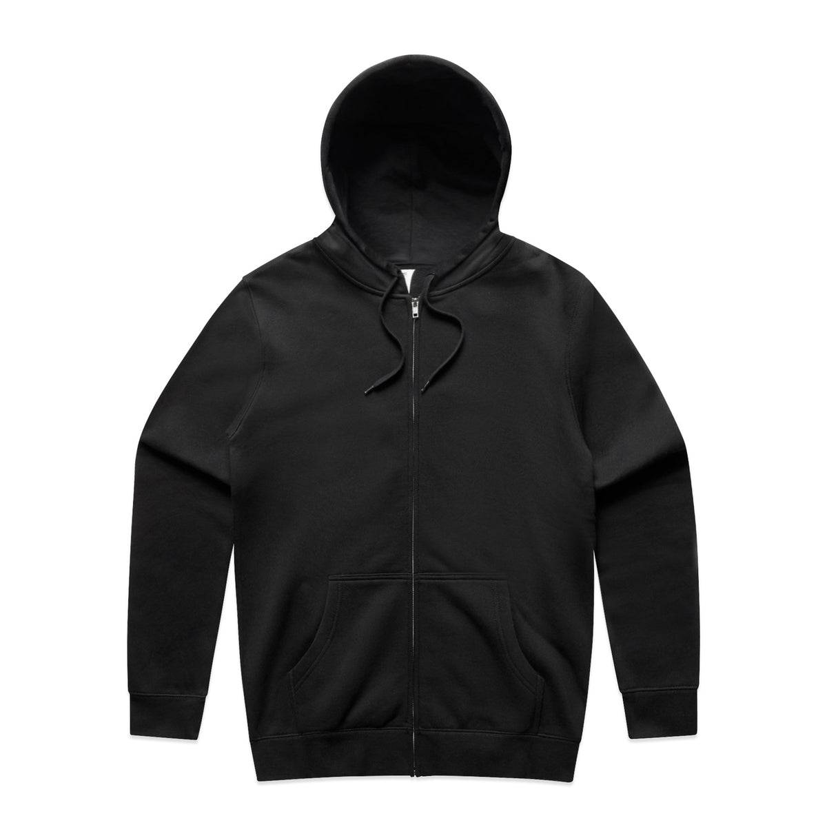 Stencil Zip Hood 5104 - Black - Front