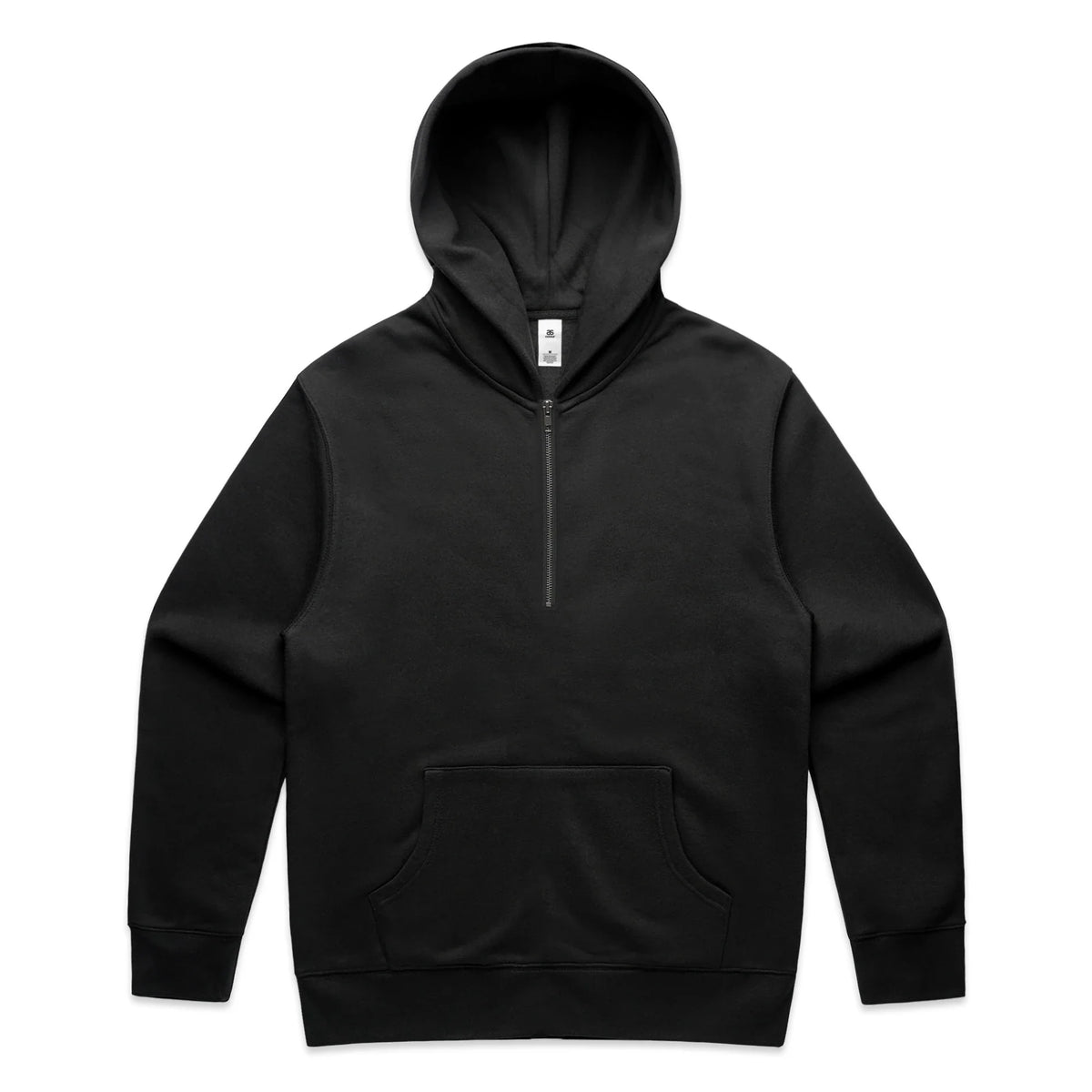 Relax Half Zip Hood 5164 - Black - Front