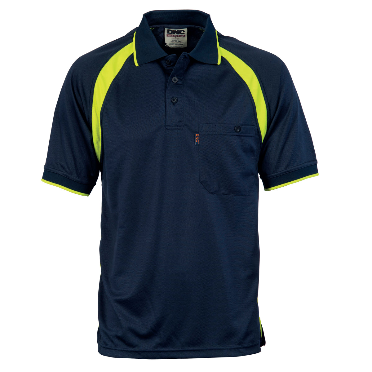 DNC Workwear Cool-Breathe Contrast Polo - Short Sleeve 5216