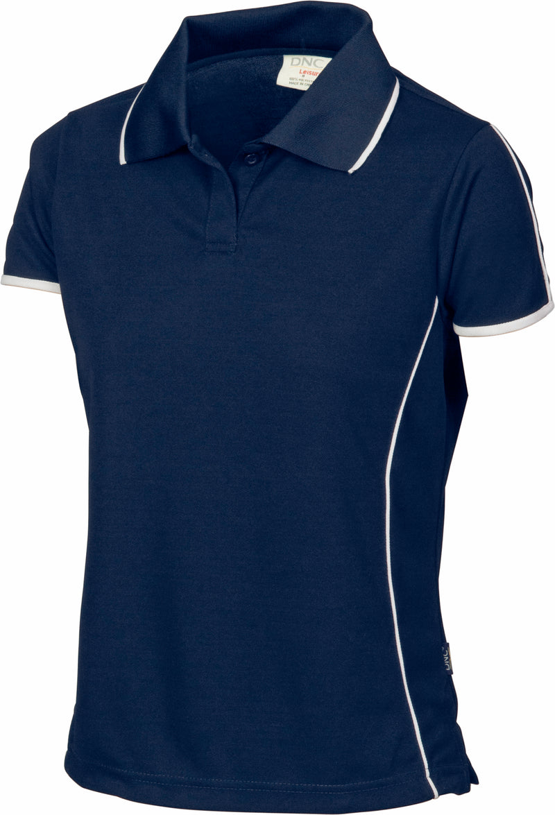 DNC Workwear Ladies Cool-Breathe Piping Polo 5225