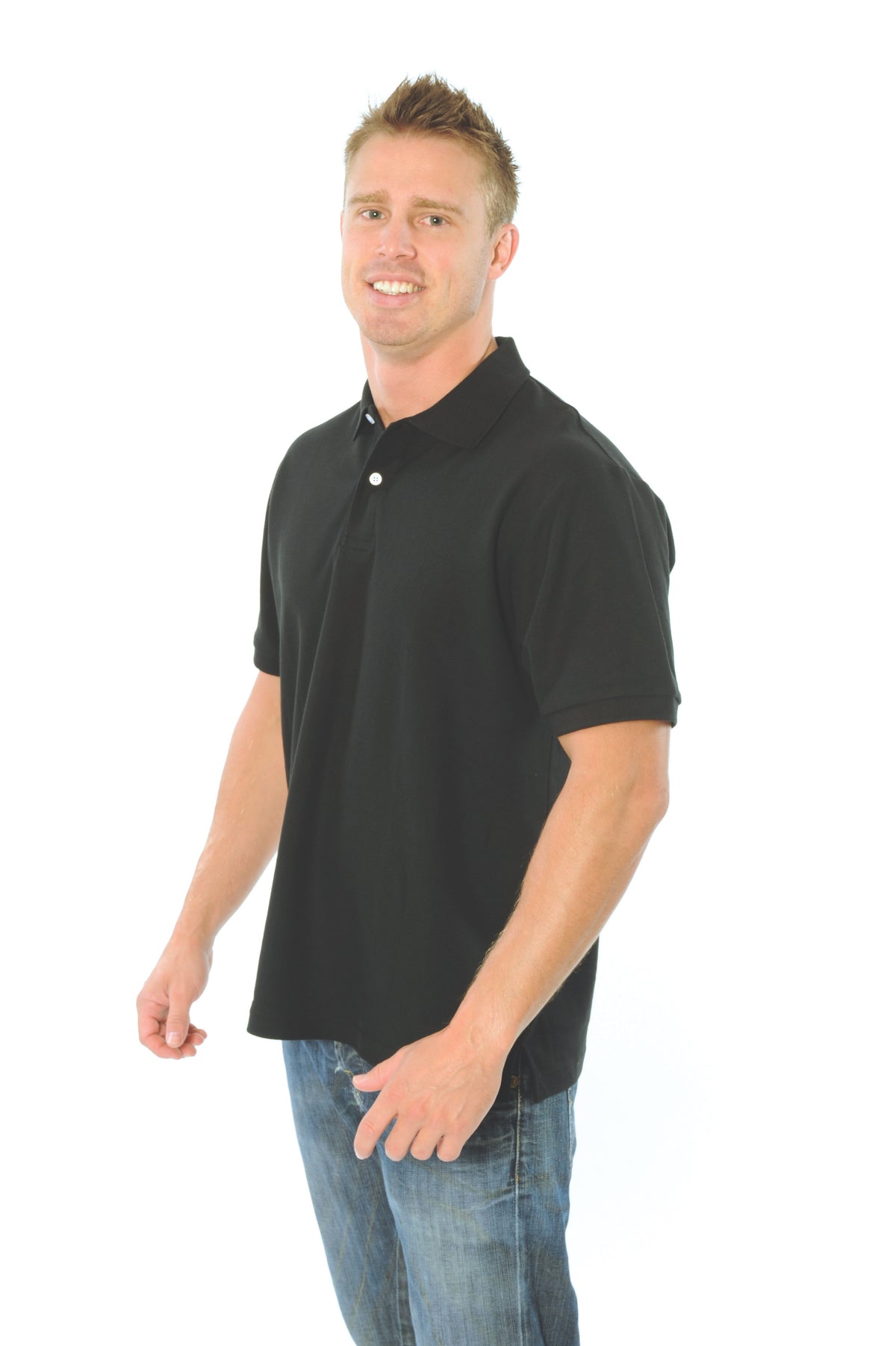 DNC Workwear Mens Cotton Rich New York Polo 5256