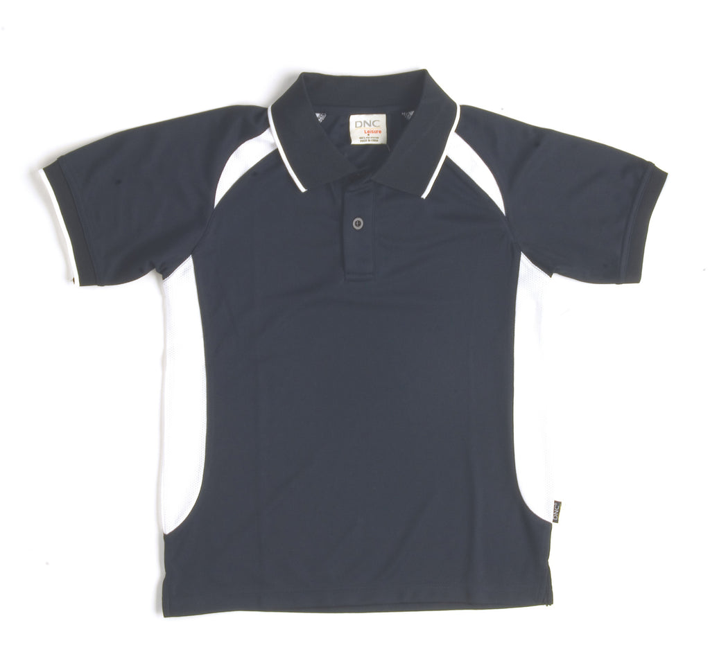 DNC Workwear Adults Air Flow Contrast Raglan Mesh Polo 5262