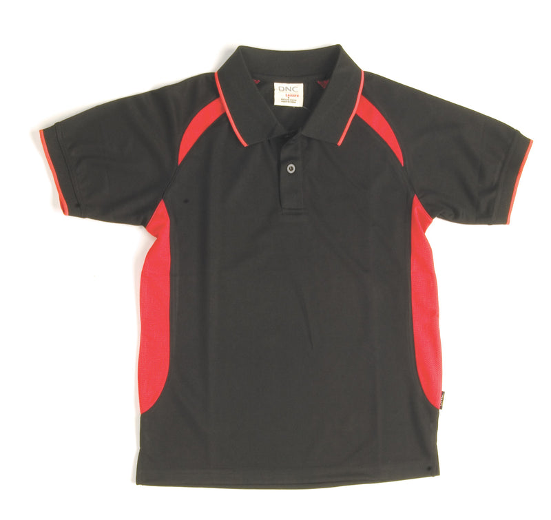 DNC Workwear Kids Air Flow Contrast Raglan Mesh Polo 5263