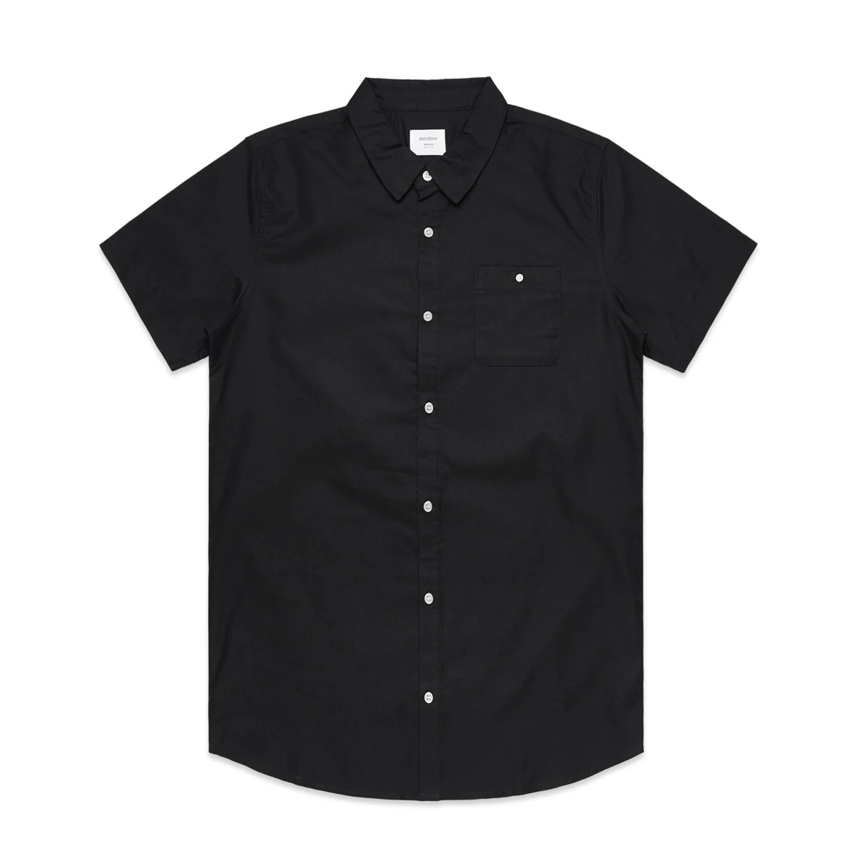 Oxford S/S Shirt 5407 - Black - Front