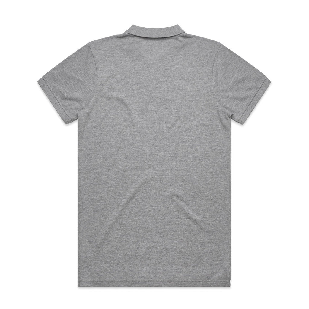 Pique Polo - Grey marle - Back
