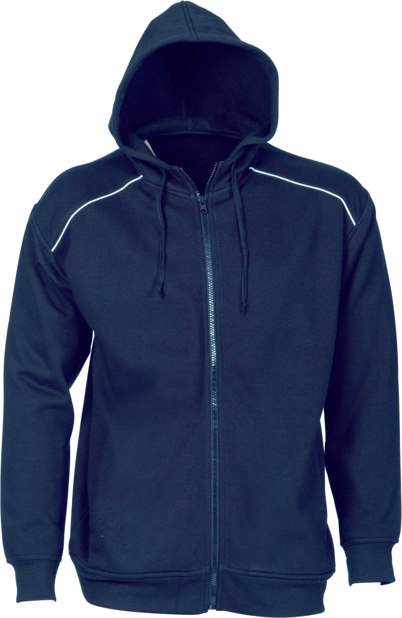 DNC Workwear Mens Contast Piping Fleecy Hoodie 5422