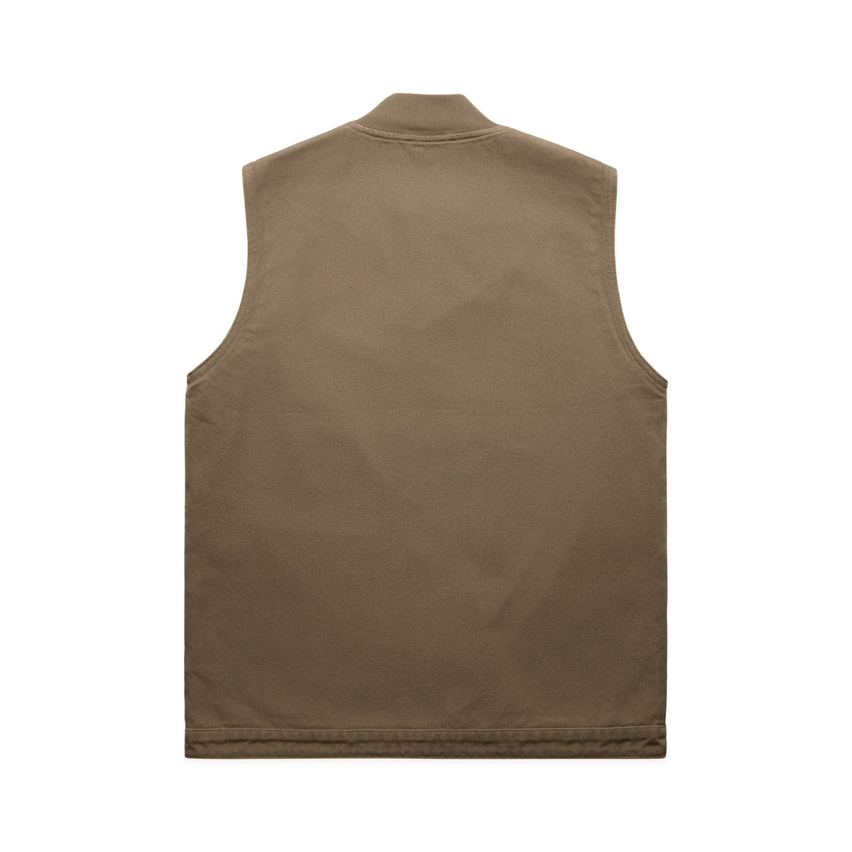 Canvas Heavy Vest 5528 - Walnut - Back