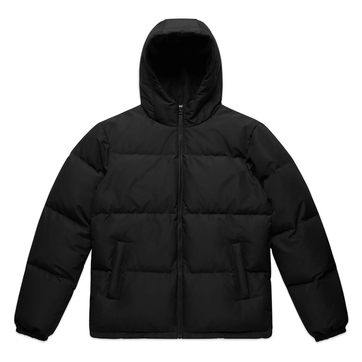 Hooded Puffer Jacket 5590 - Black - Front