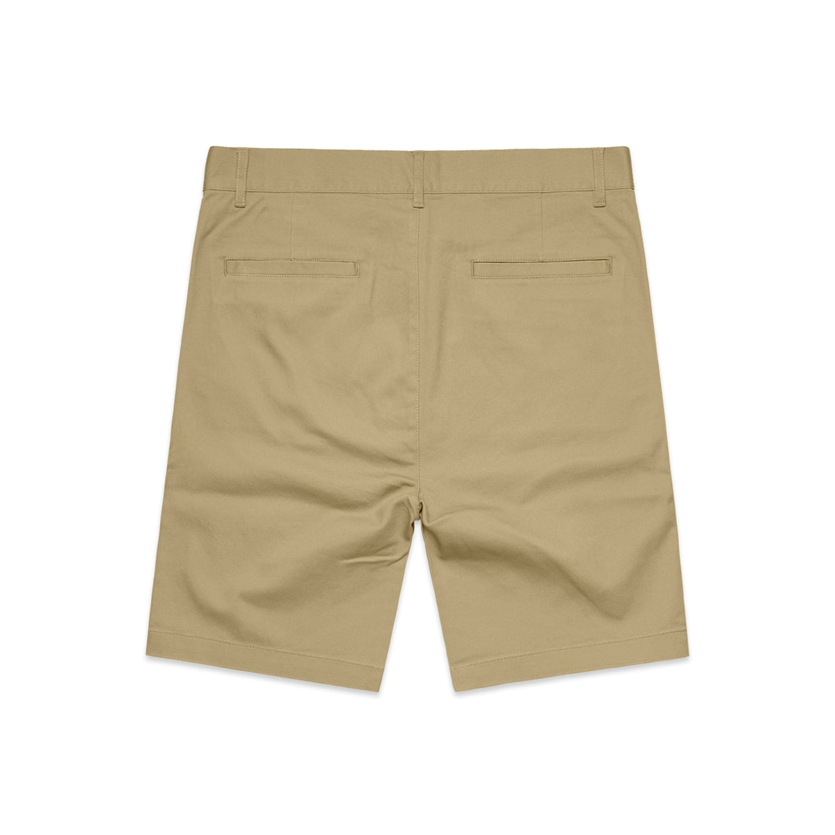 Plain Shorts 19" 5902S - Khaki - Back