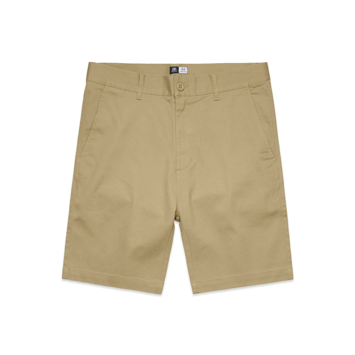 Plain Shorts 19" 5902S - Khaki - Front