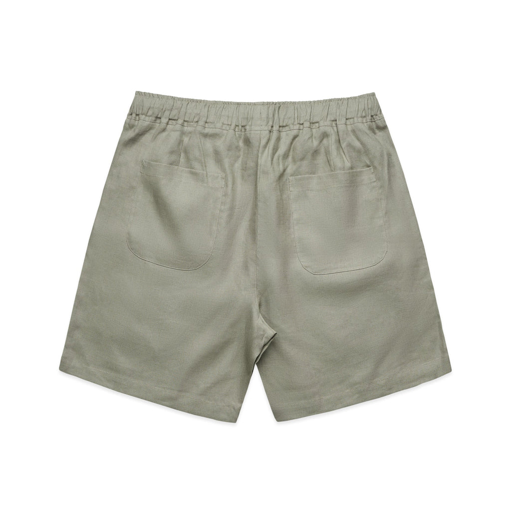 Linen Shorts 18" 5919 - Eucalyptus - Back
