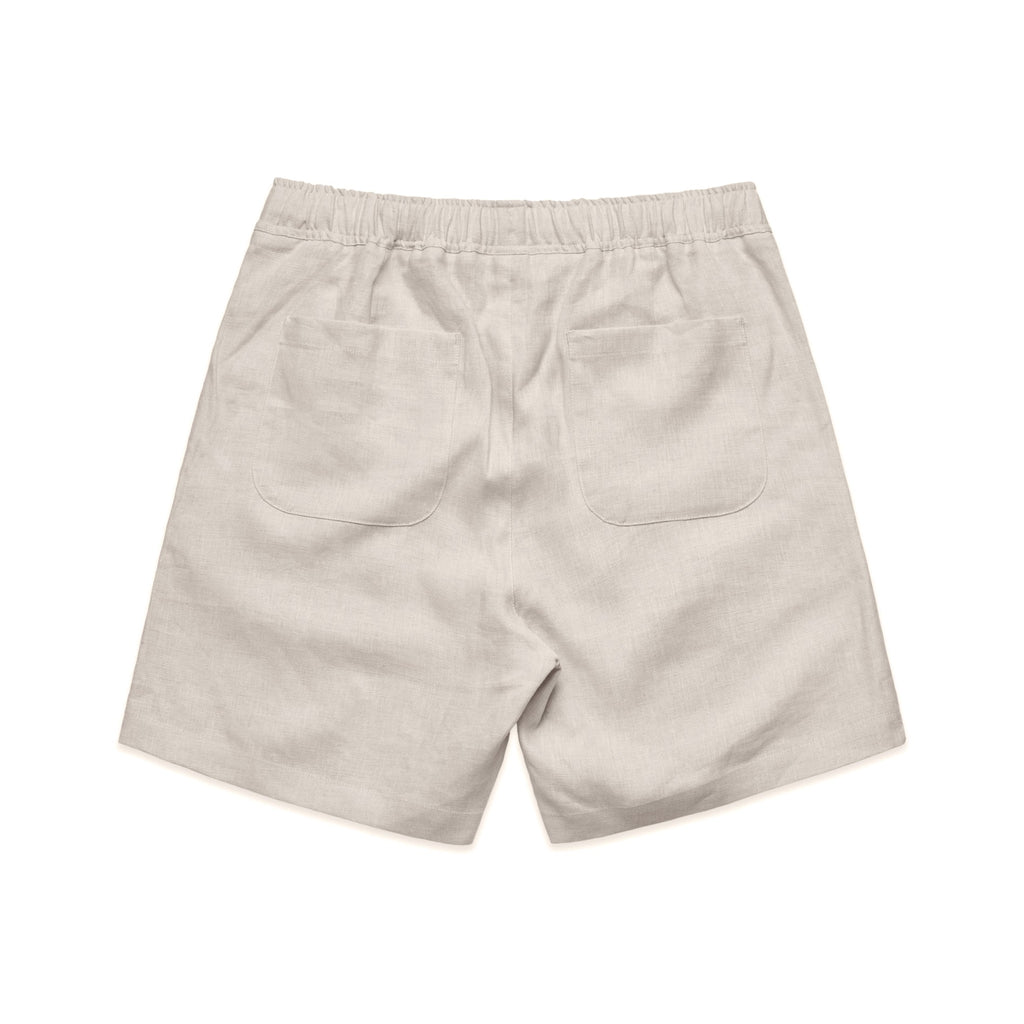 Linen Shorts 18" 5919 - Natural - Back
