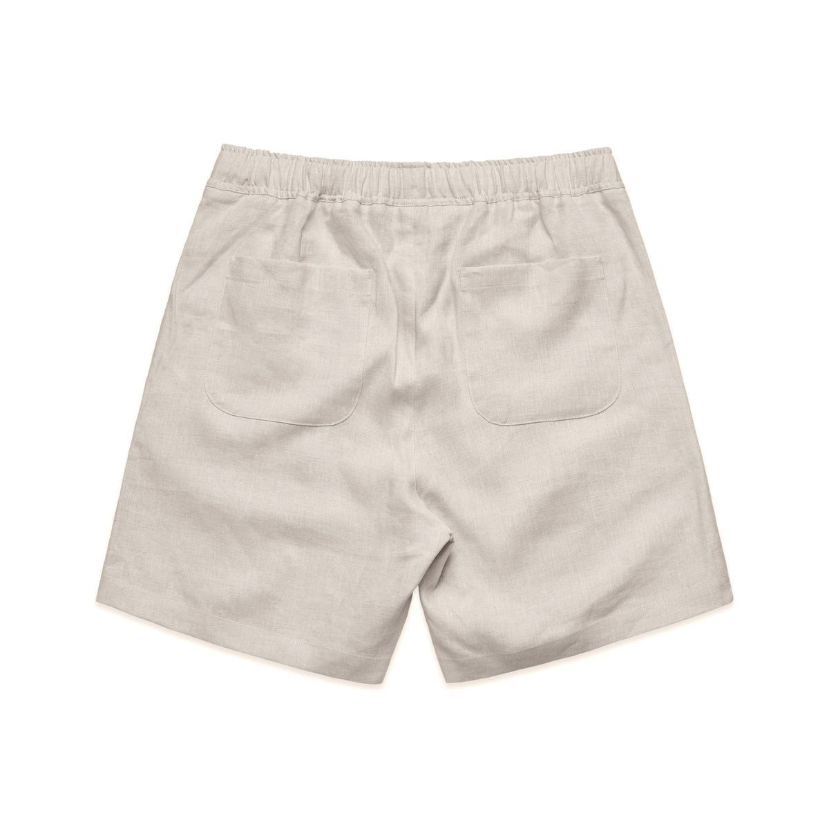 Linen Shorts 18" 5919 - Natural - Back