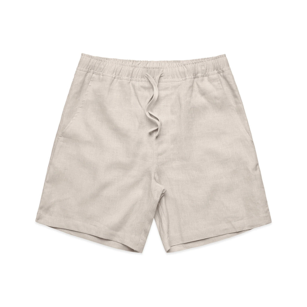 Linen Shorts 18" 5919 - Natural - Front