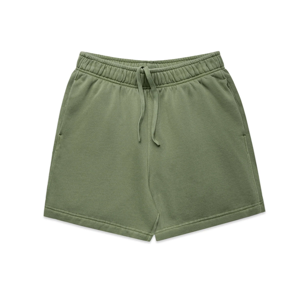 Relax Faded Track Shorts 18" 5939 - Faded Olive - Front