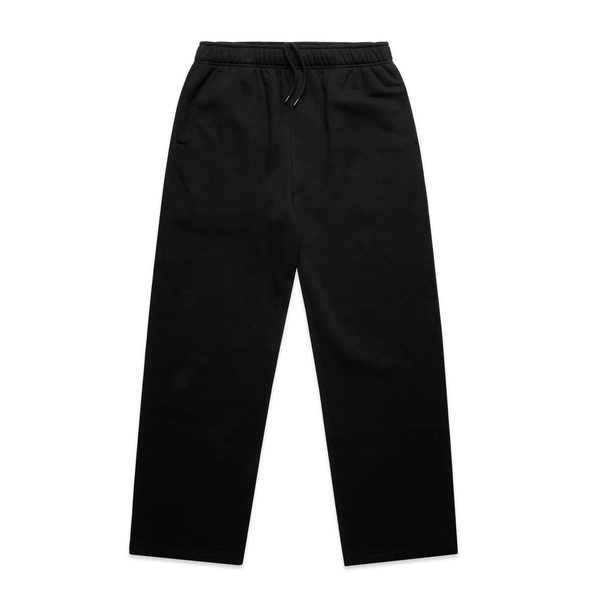 Relax Cuffless Track Pants 5942 - Black - Front