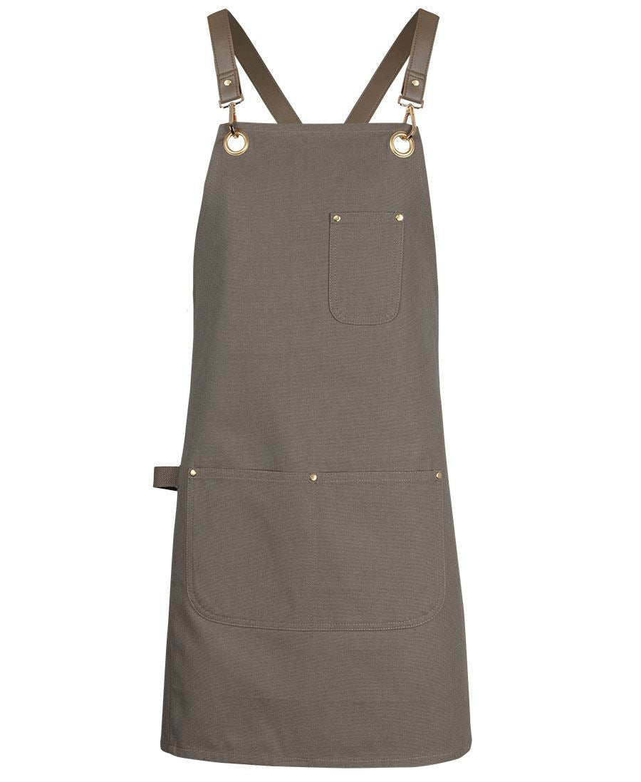 JB's wear JB's 65x75 BRASS EYELET CANVAS APRON PU STRAP 5ACBP