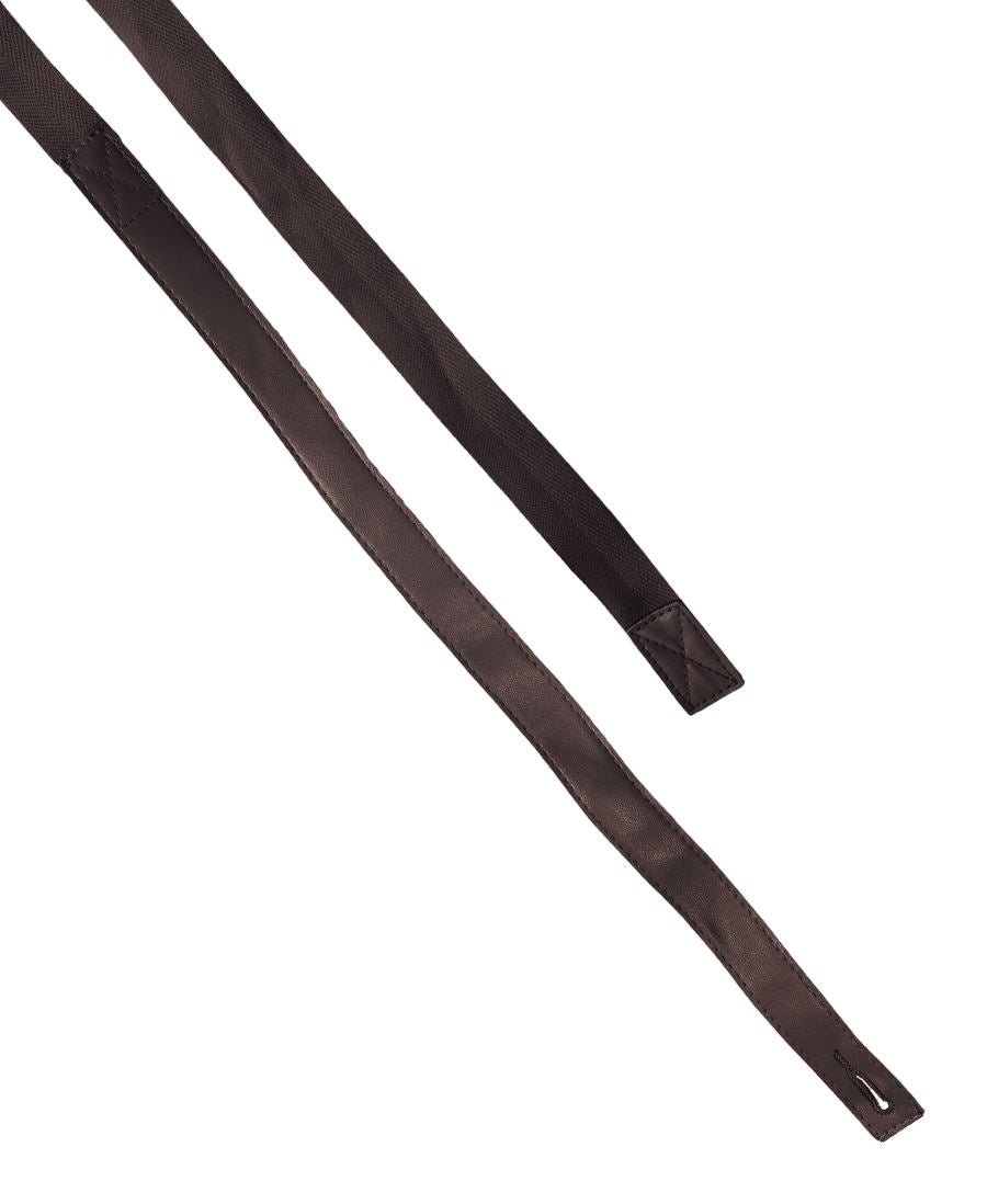 JB's Changeable PU Cross Back Apron Strap - Chocolate - Front