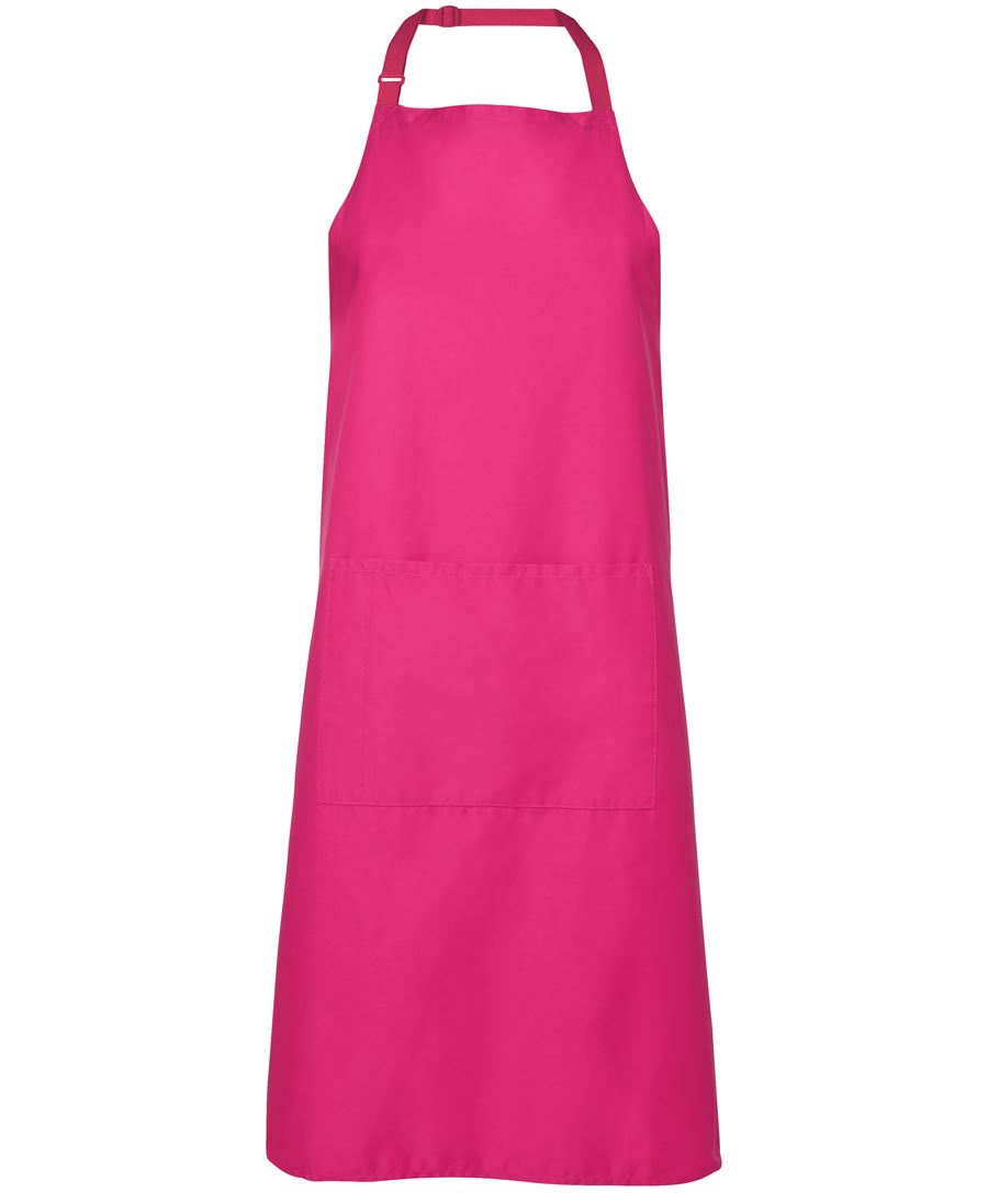 JB's Apron With Pocket - Hot Pink - Front