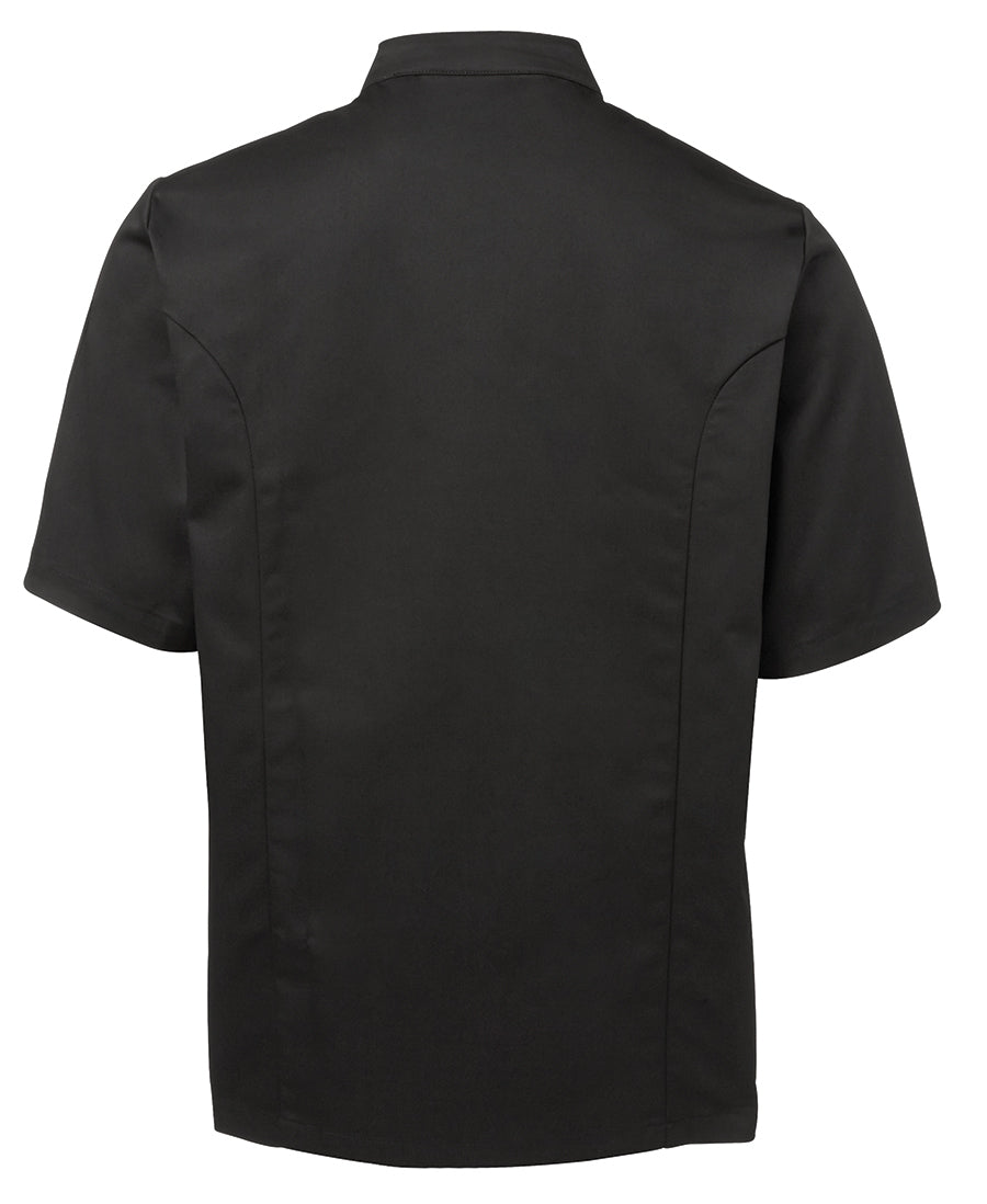 JB's S/S Chefs Jacket - Black - Back