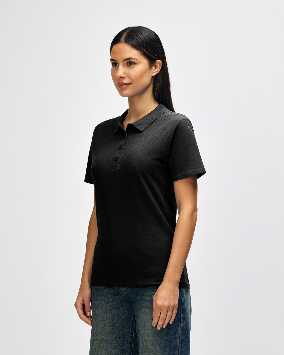 Gildan Softstyle 64800L Polo Shirt - Black