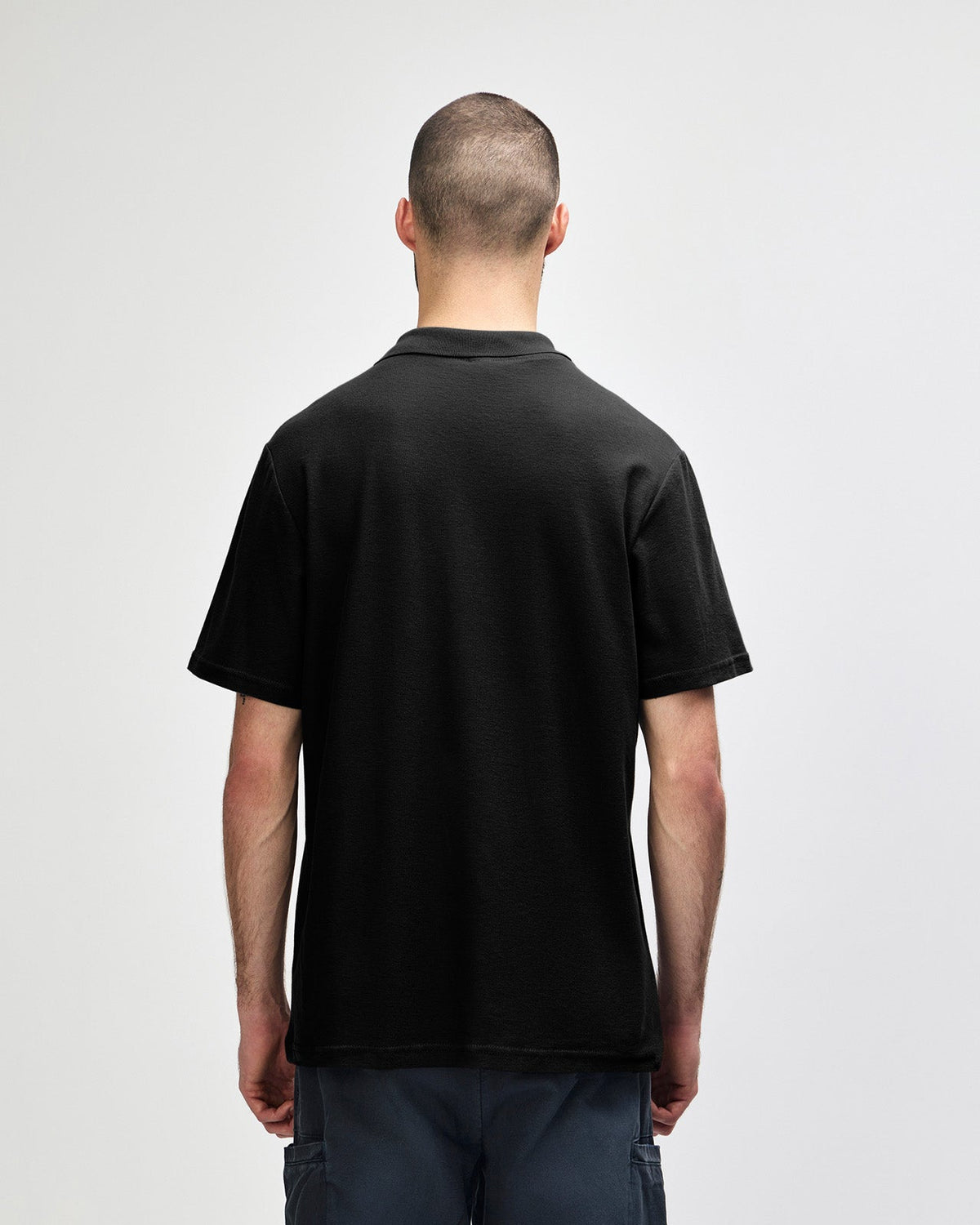 Gildan Softstyle 64800 Polo Shirt - Black - Back
