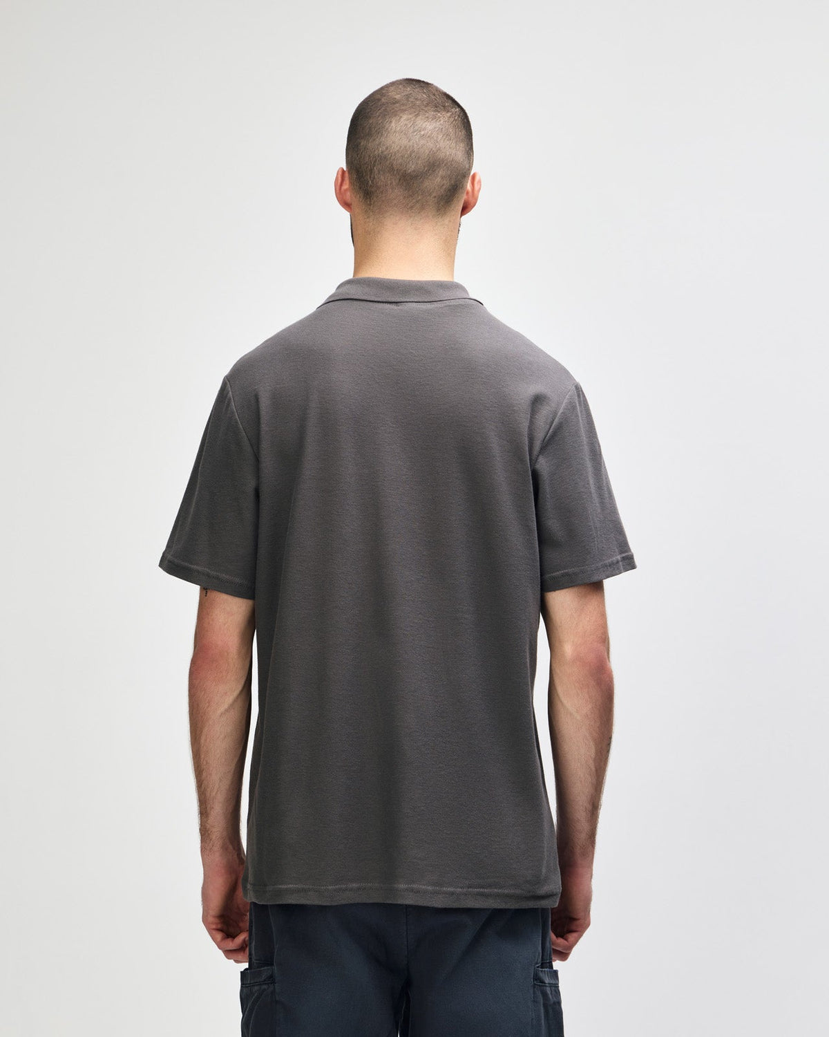 Gildan Softstyle 64800 Polo Shirt - Charcoal - Back