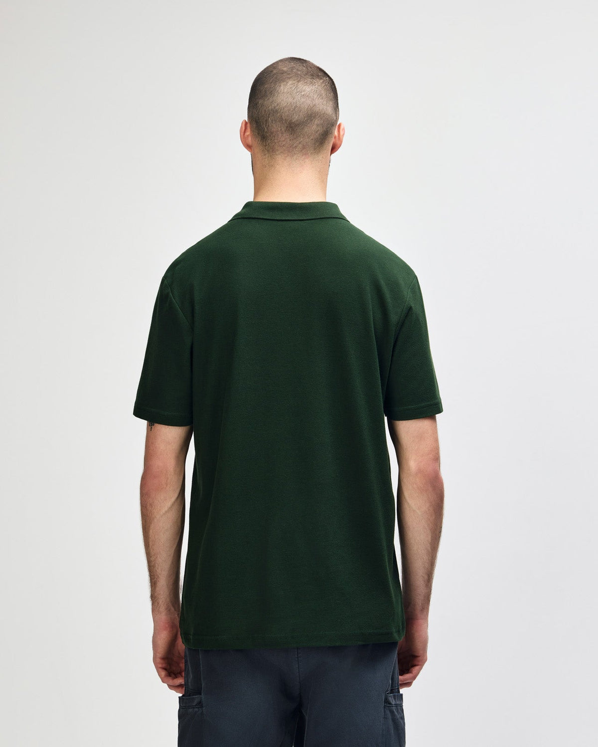 Gildan Softstyle 64800 Polo Shirt - Forest Green - Back