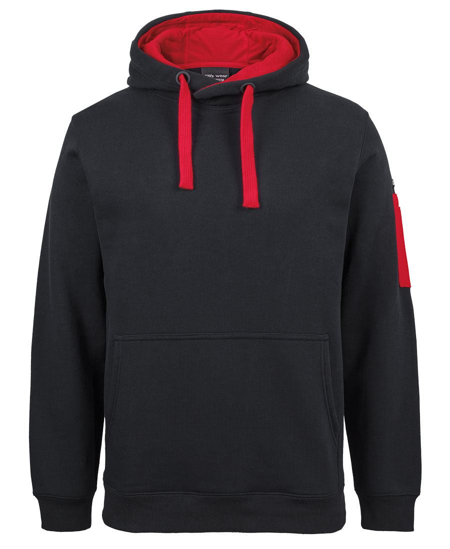 JB's 350 Premium Trade Hoodie - Black/Red - Front