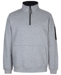 JB's 350 Premium Trade 1/2 Zip Fleece - 13% Marle/Black - Front