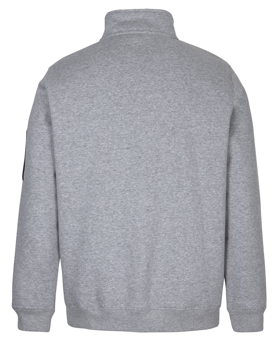 JB's 350 Premium Trade 1/2 Zip Fleece - 13% Marle/Black - Back