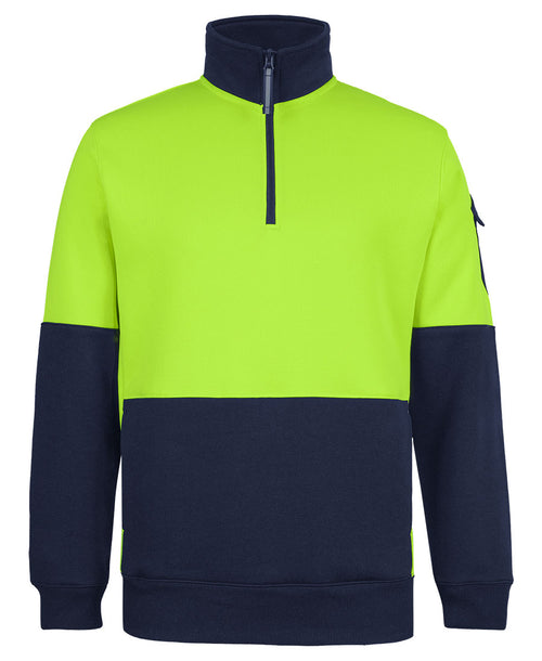 JB's 350g Hi Vis 1/2 ZIp Trade Fleece