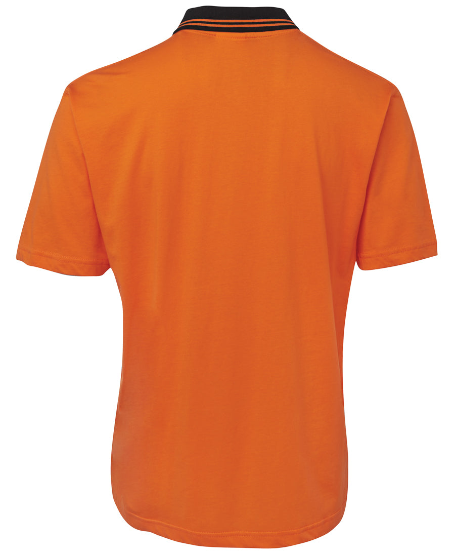 JB's Hi Vis S/S Cotton Polo - Orange/Black - Back