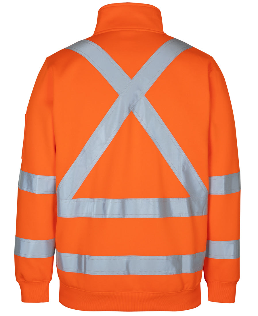 JB's NSW/QLD Rail (D+N) X-Back 1/2 Zip Fleece - Orange - Back