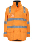 JB's AUST. Rail (D+N) Zip Off Sleeve Longline Jacket - Orange - Front