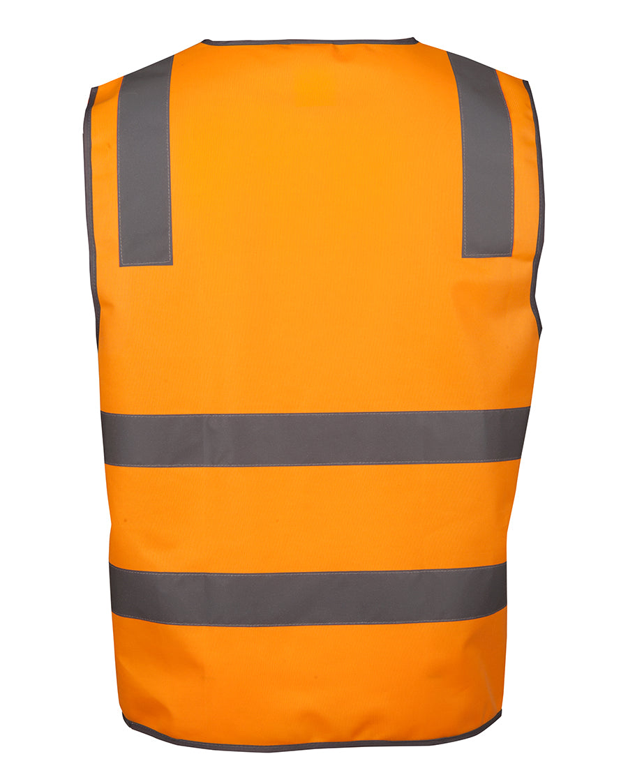JB's Vic Rail (D+N) Zip Safety Vest - Orange - Back